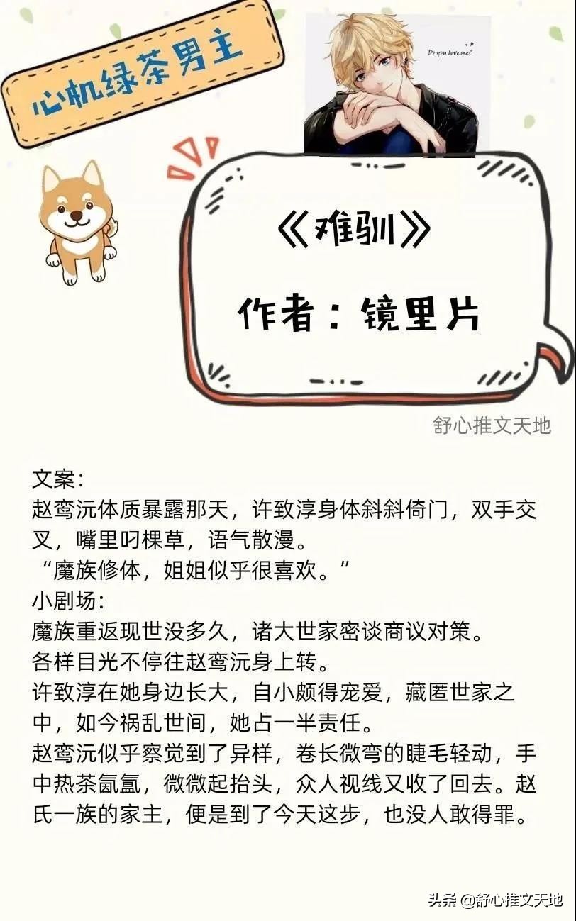 心机绿茶男主文：他们扮猪吃虎黑莲花，人前高冷人后粘人，反差萌