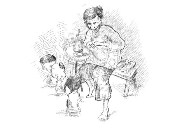 母亲简笔画:当我画这些画的时候,我哭了,你们的妈妈也是这样吗