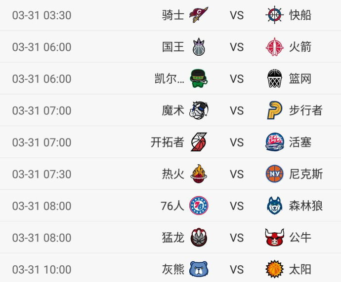 火箭vs猛龙直播地址(NBA今日9场对决 火箭VS国王 快船绿衫军猛龙等亮相 CCTV5直播这场)