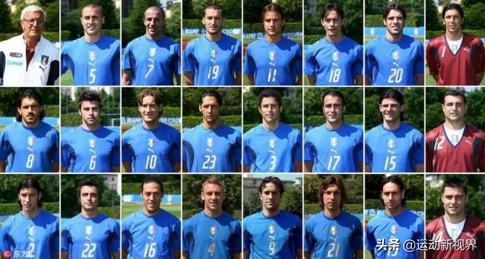 意大利对澳大利亚阵容(06年世界杯意大利阵容，有谁还记得吗？这一届意大利真是人才济济)