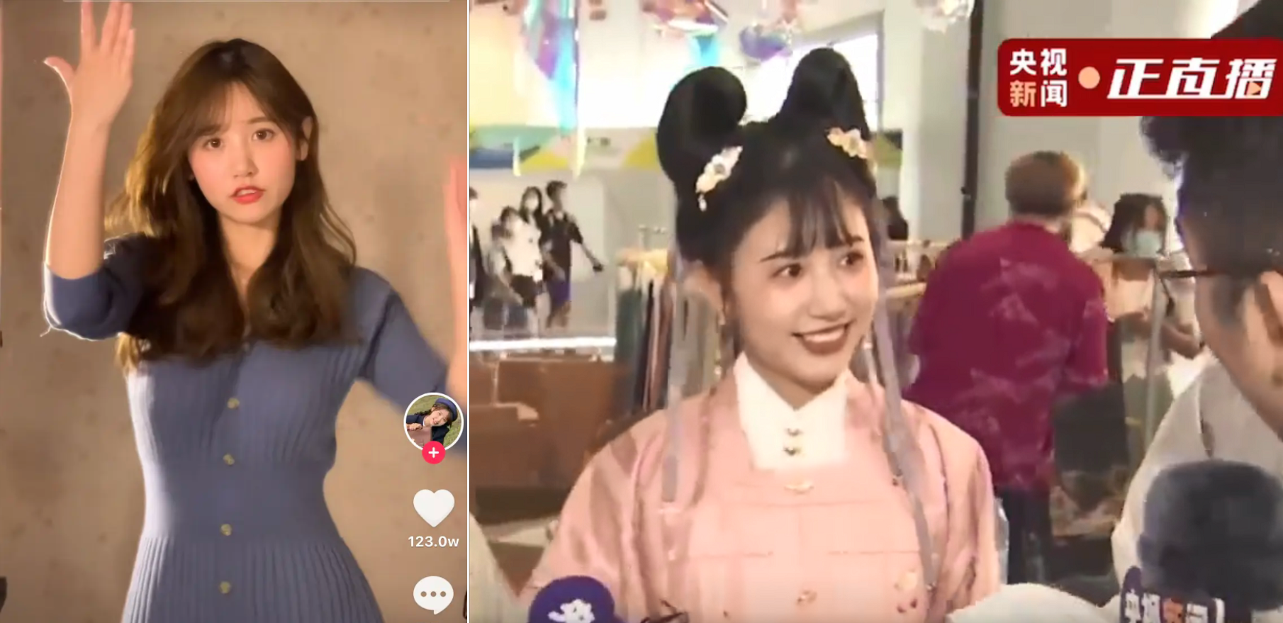 央视镜头曝光千万粉网红真容，瞪眼咧嘴显狰狞，离开滤镜判若两人