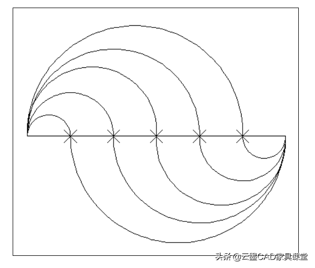 cad定数等分画圆弧的技巧与方法