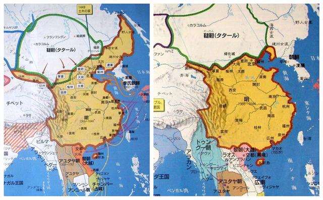 各种各样的明朝版图：为啥明朝的地图就那么难统一