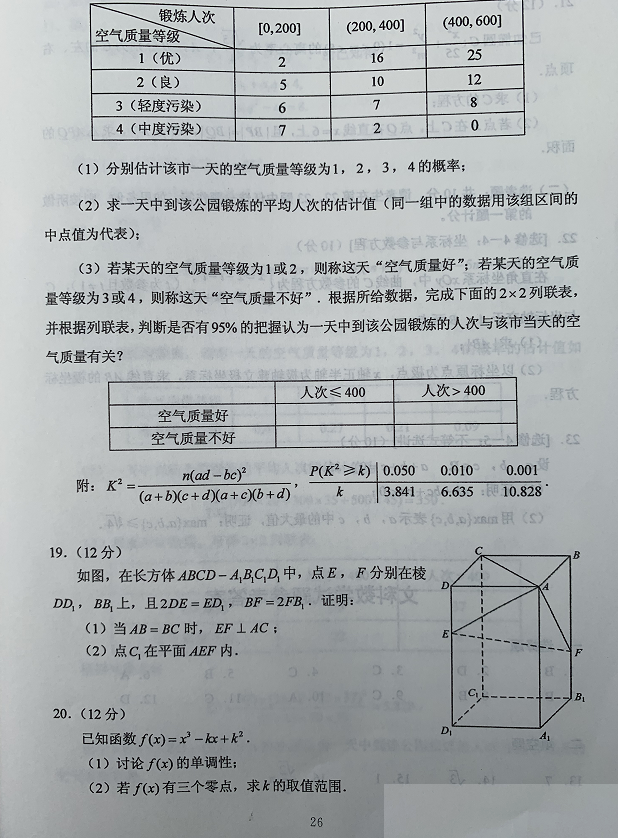 超清！2020年四川高考真题+答案！（文理全科汇总）