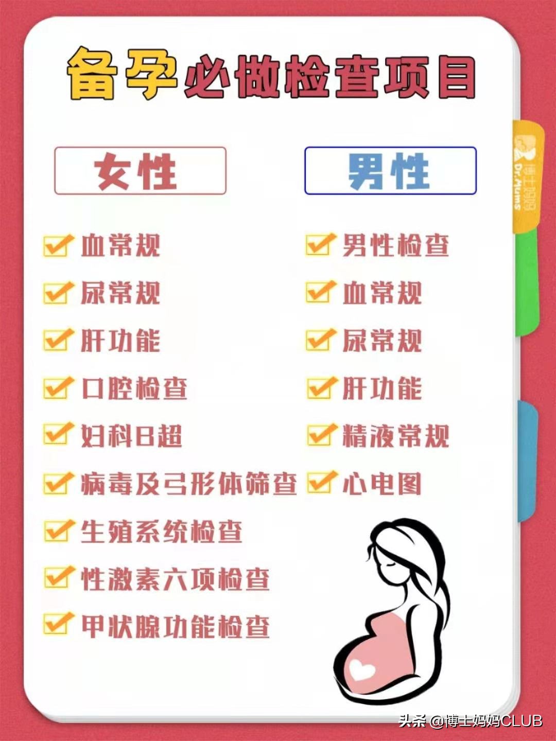 女性备孕前检查6大项