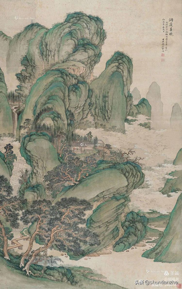 春晓图片(名家山水画《春晓图》欣赏)