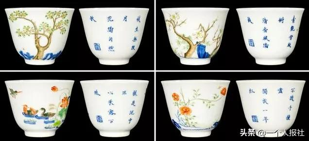 清康熙“十二花神杯”