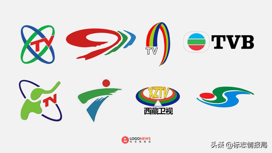 比如老版央视的蝴蝶标,四川电视台旧台标,贵州电视台旧台标,河南电视