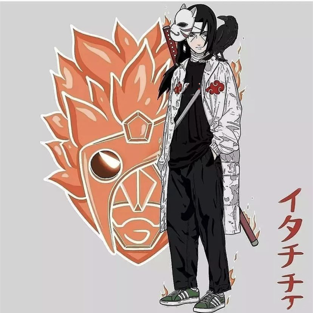 当《火影忍者》中的人物都穿上了潮牌服装,可能颜值要重新排序了