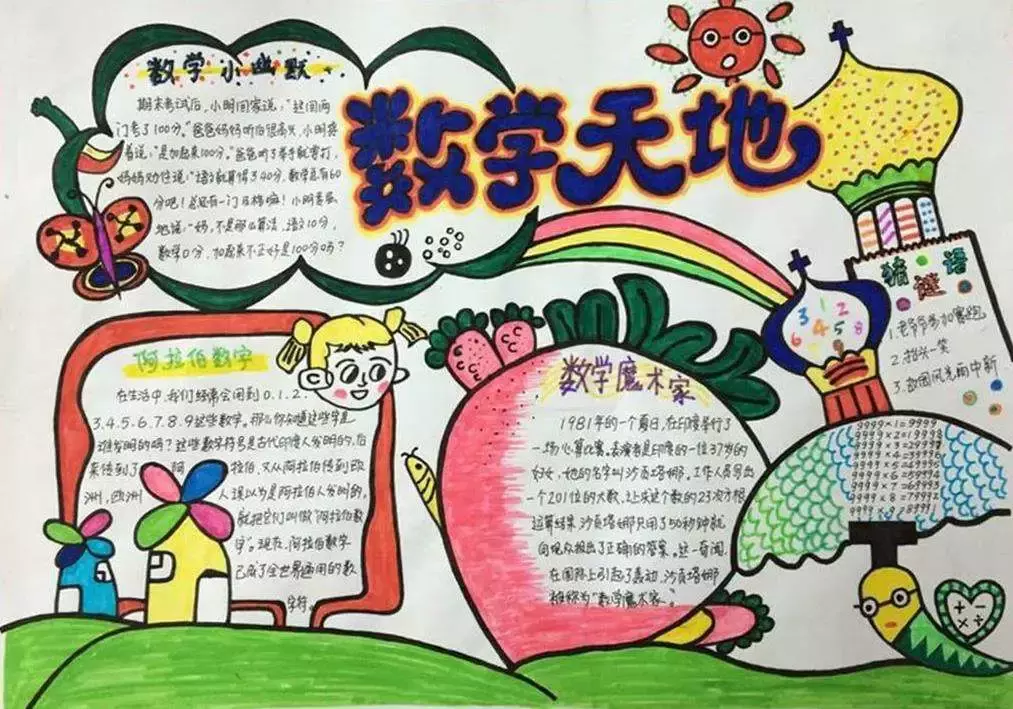 数学手抄报文字内容简单（数学手抄报 文字内容）-第18张图片-科灵网