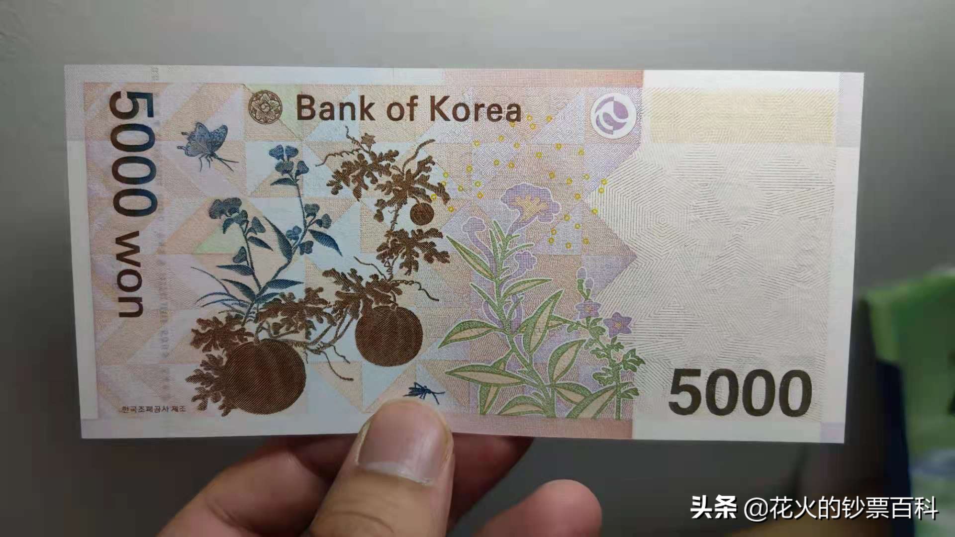 5000韩币换人民币图片