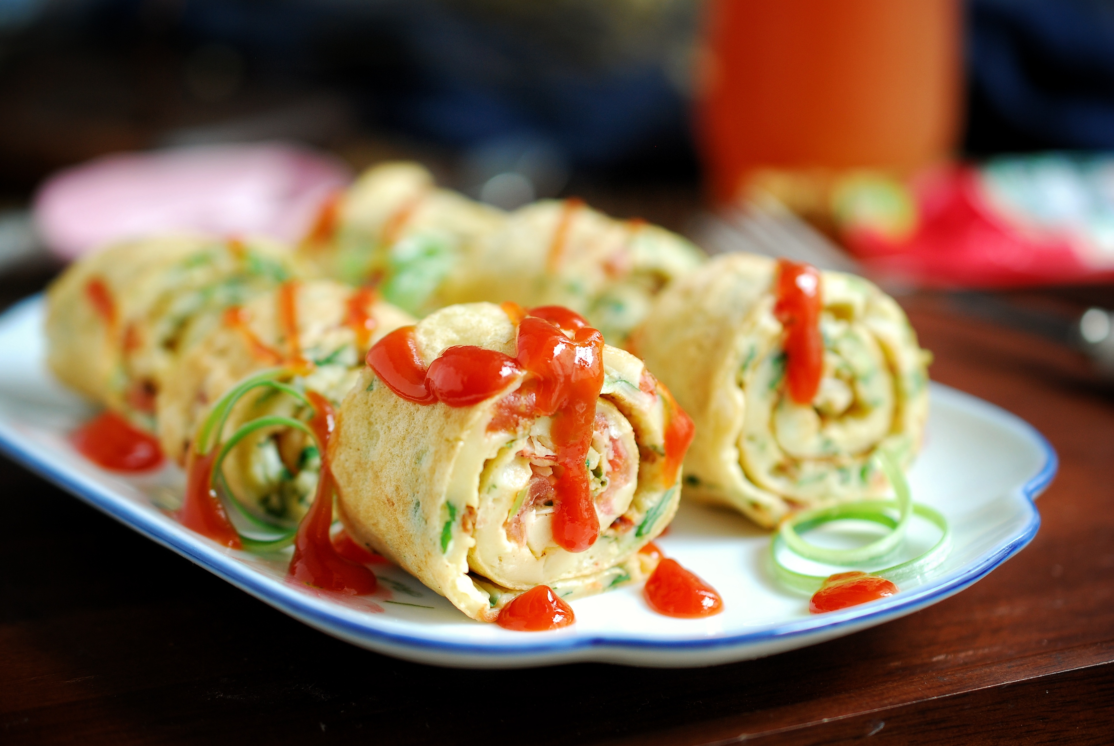 蔬菜鸡蛋卷,青菜鸡蛋饼-爱妻自媒体