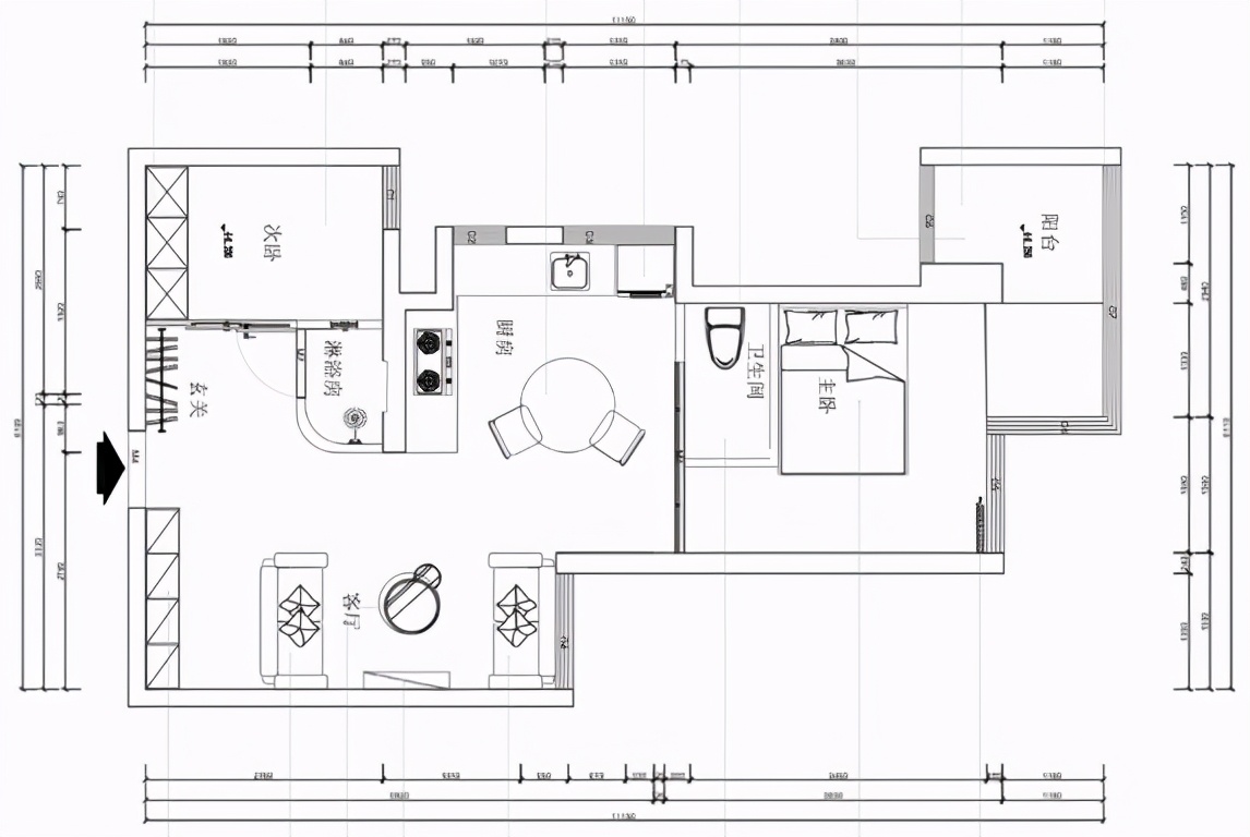 坚持断舍离，46㎡不铺地板不铺砖，房子越住越顺心