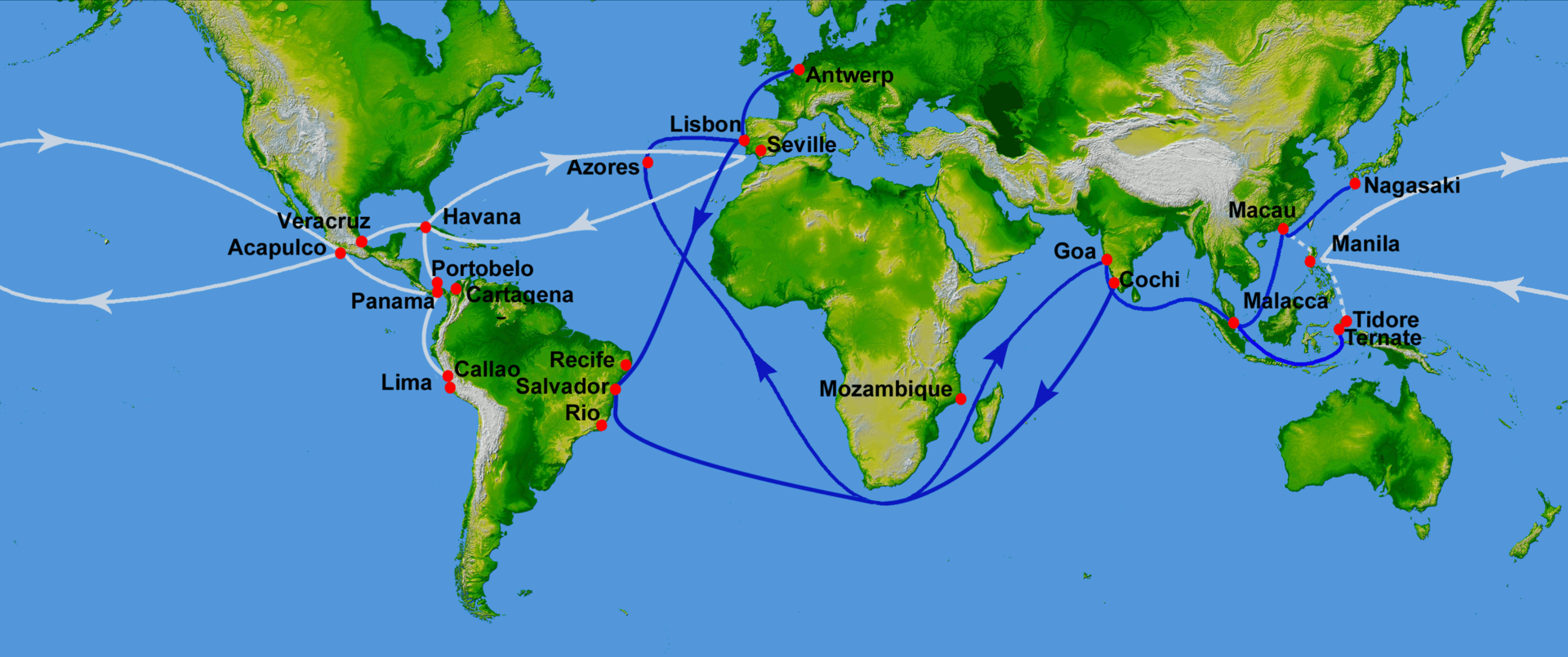 葡萄牙航海地图图片