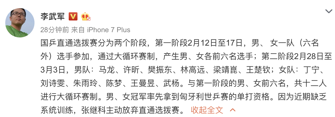 张继科还在国乒队吗(国乒遗憾消息！张继科意外退出世乒赛选拔，央视名记说出痛心原因)