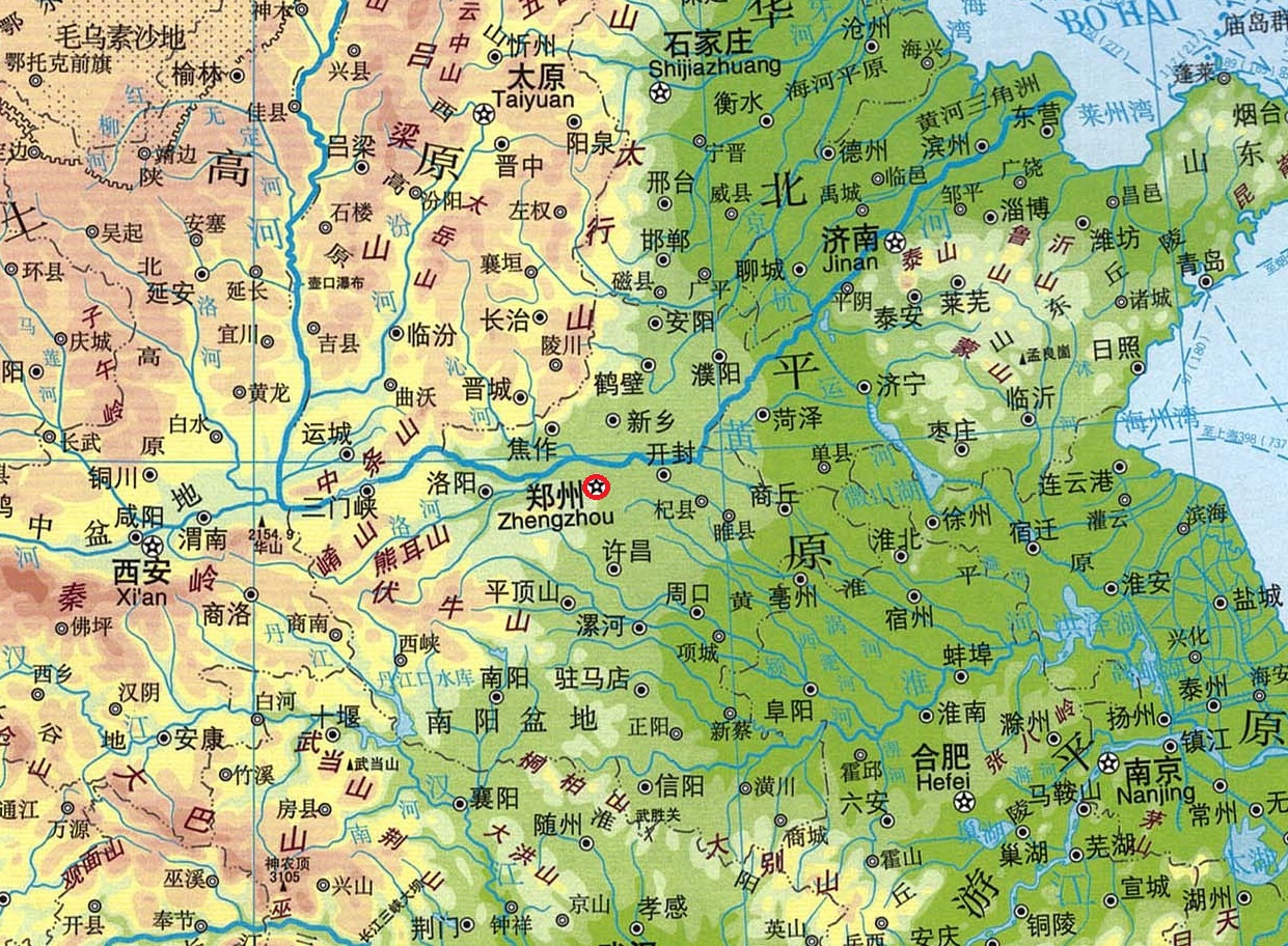 郑州哪个省的城市(为什么黄河沿岸的河南省省会城市“郑州”，会属于淮河流域呢？)