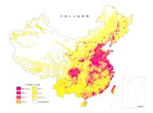 中国人口密度概况