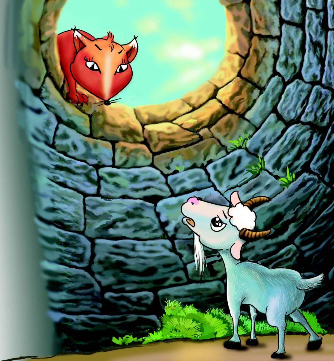 「每日睡前故事」掉在井里的狐狸和公山羊