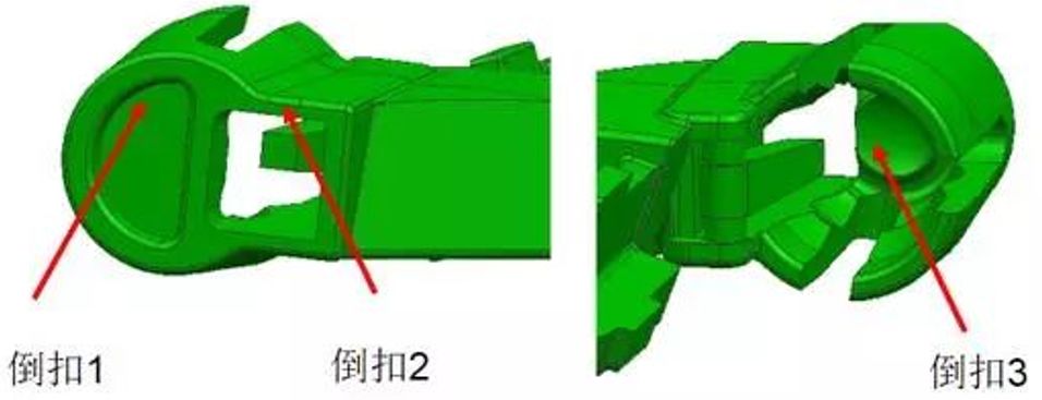 倒扣脱模 | 前模行位与前模内行位结构解析