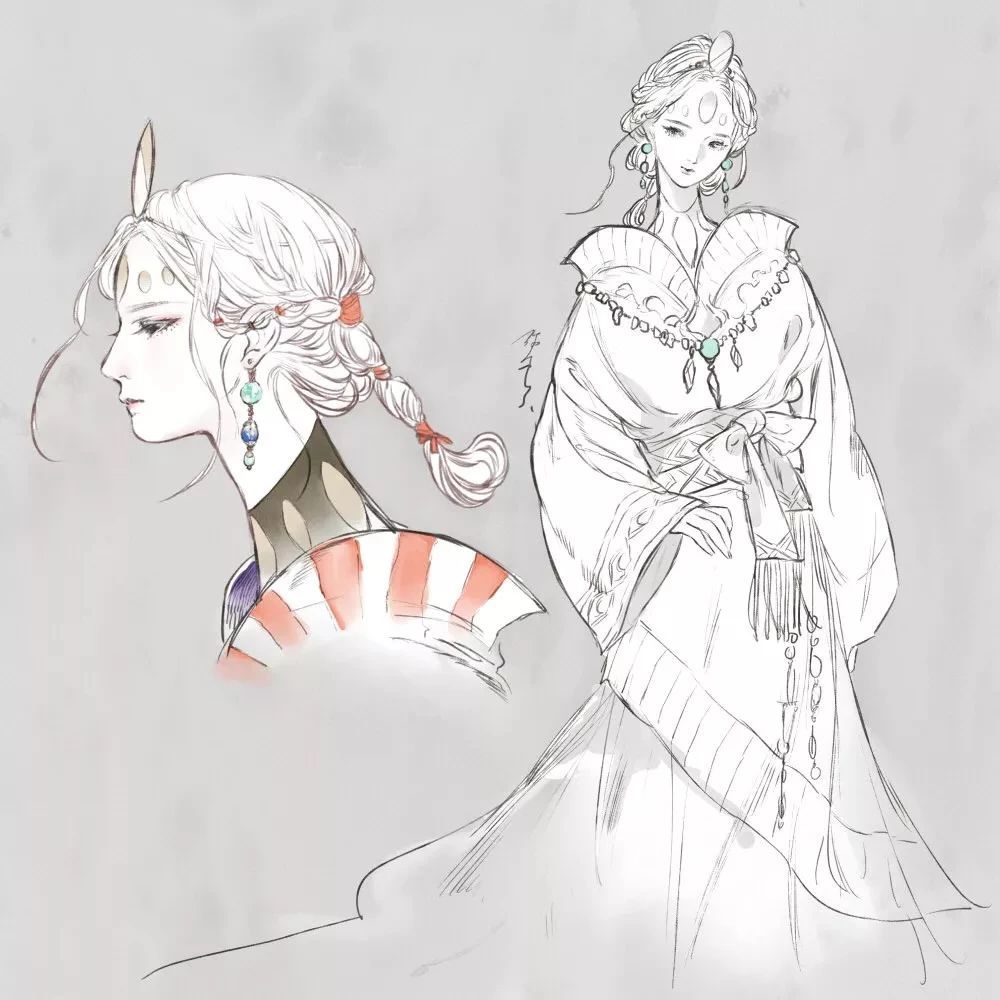 古风,也有百鬼夜行的神魔他的作品非常的丰富才装得下这样纤尘不染的