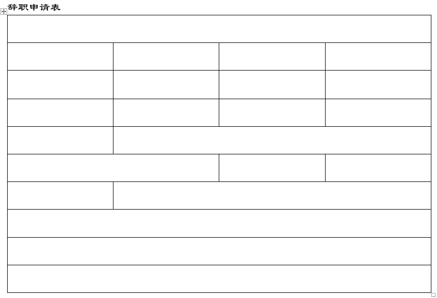 申请表怎么写（Word制作辞职申请书）