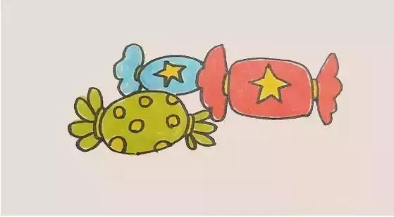 简笔画｜甜甜的糖果简笔画，一学就会，大人小孩都能画，先收藏！