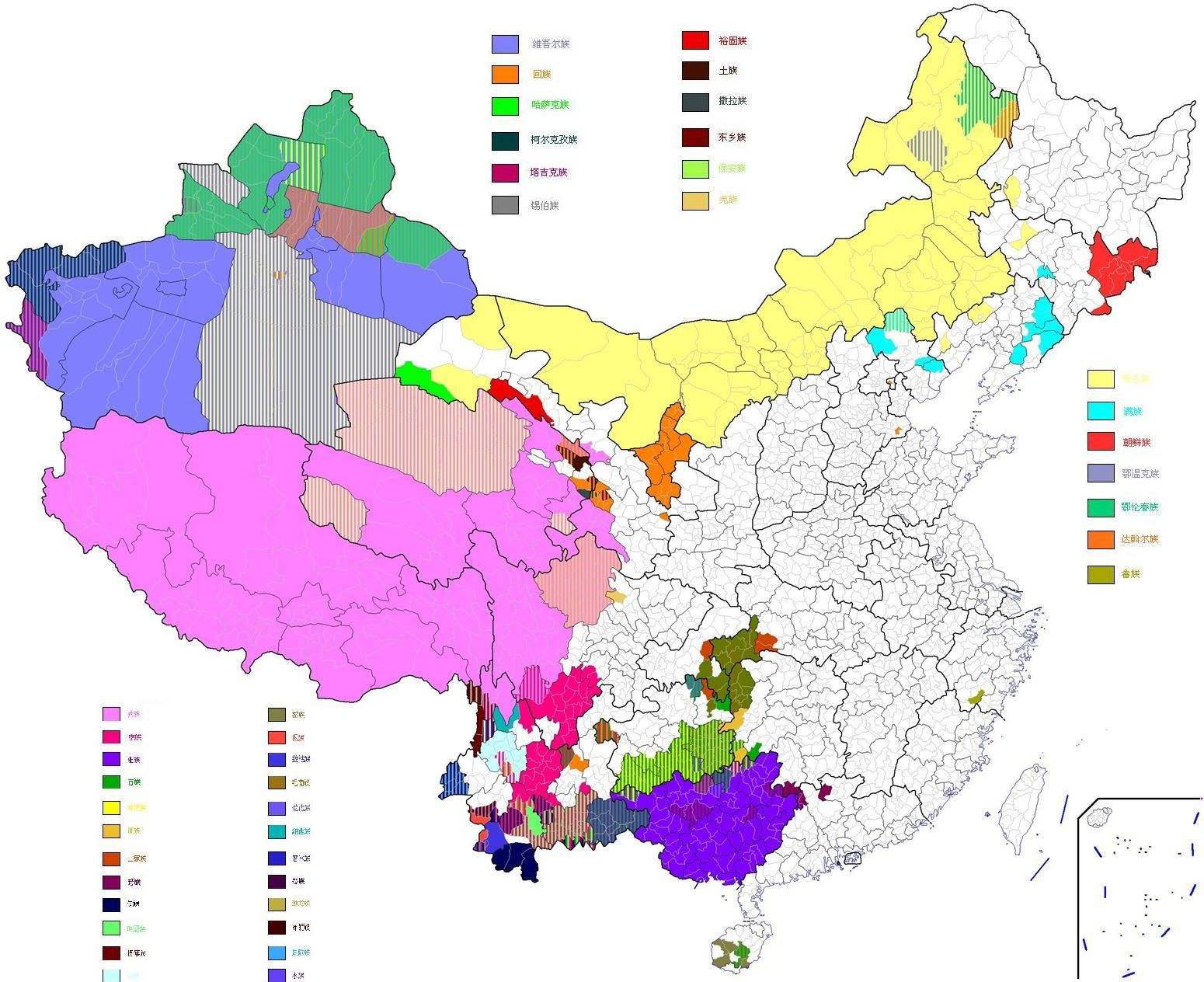 高山族分布图片