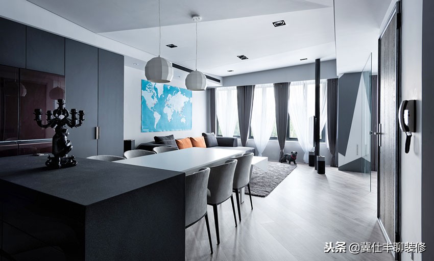 134㎡四室兩廳两卫，取消电视墙，兒童房不放床，实用又敞亮