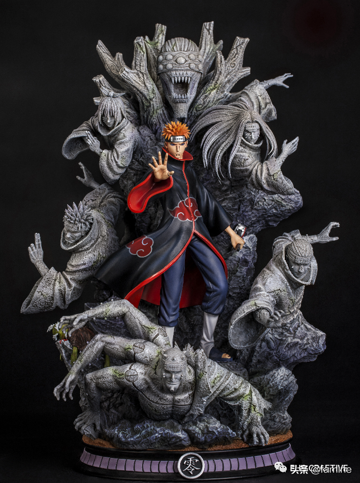 羁绊 和平"佩恩&小南 雕像模型动漫巨浪佩恩 雕像 佩恩天道 地爆天星