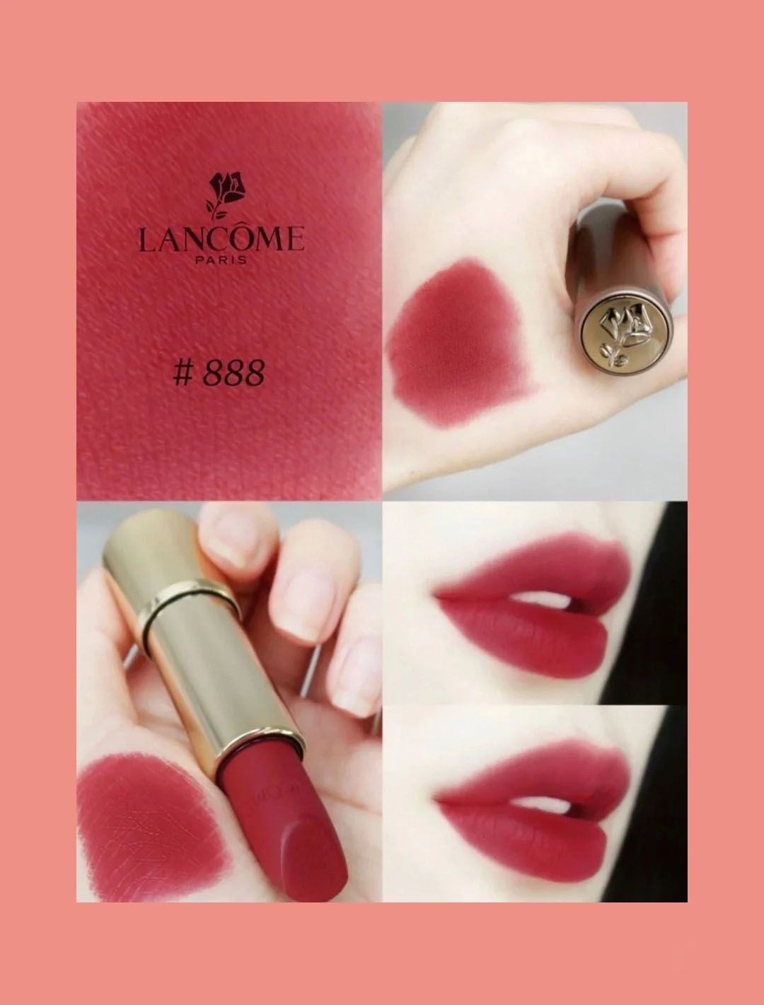 适合黄皮的口红？Lancome 真不多，但红红火火的这个就不错！