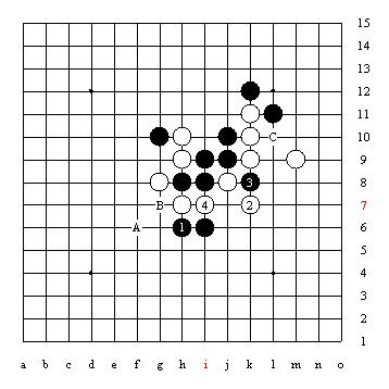 五子棋技巧图解「1」