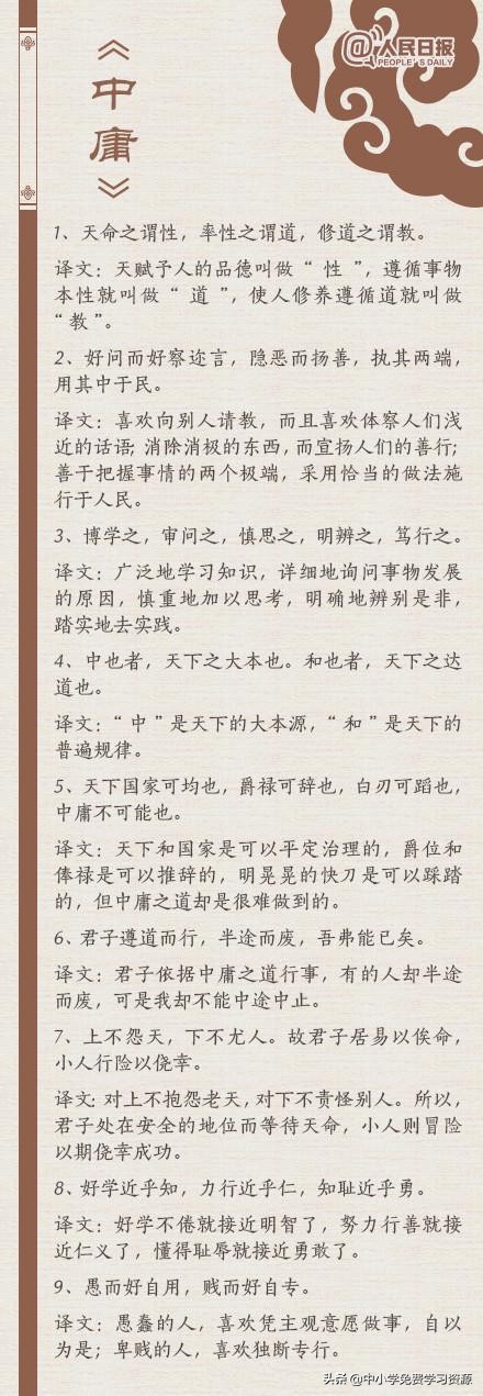 四书五经中最为经典的100句，充满智慧与人生哲理！句句值得深思