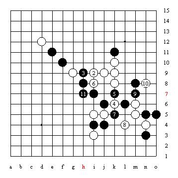 五子棋技巧图解「1」