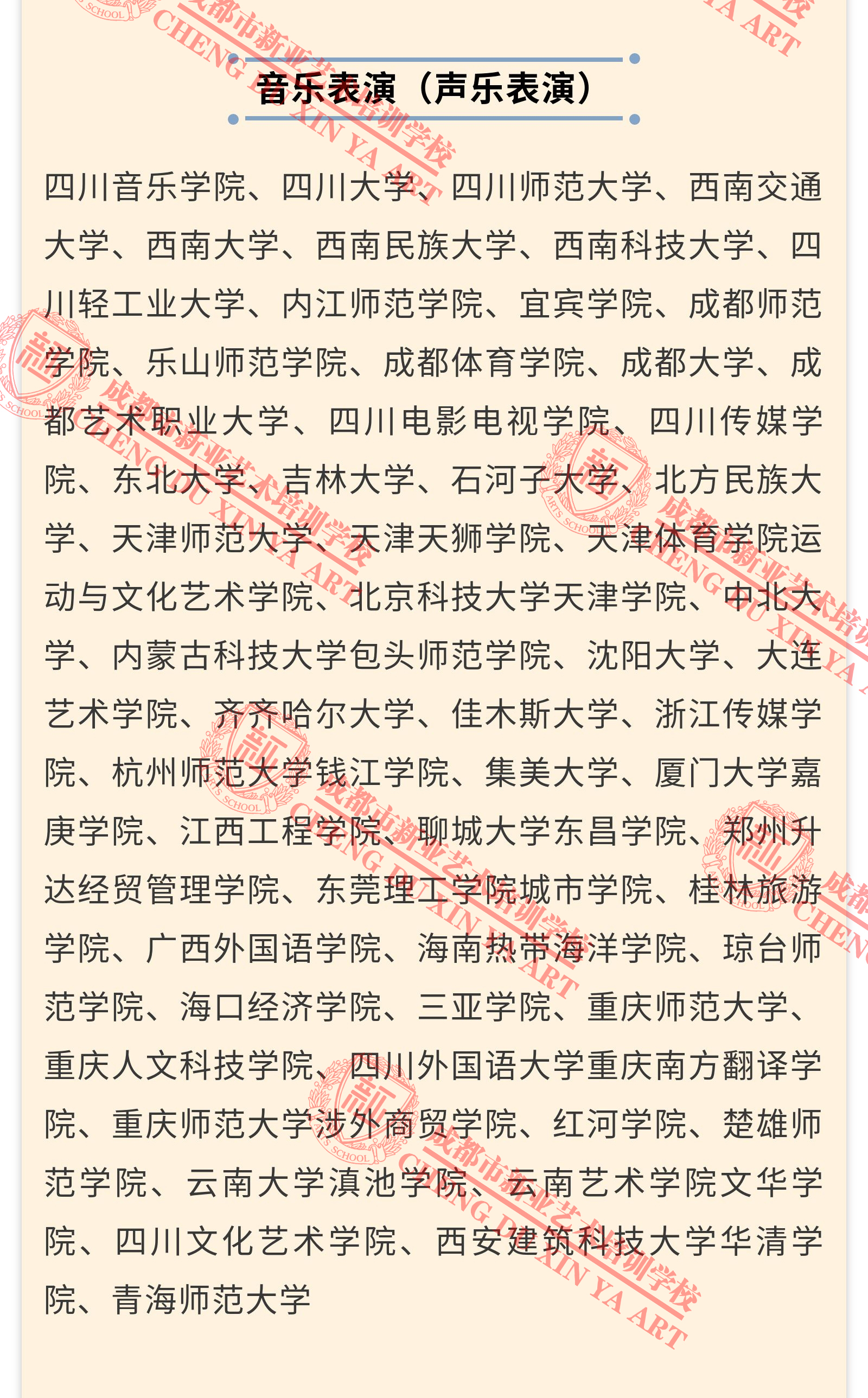 2019年承认四川省联考成绩院校名单