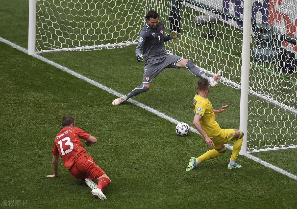 欧洲杯：乌克兰2-1力克北马其顿，舍普琴科第69分钟换人保住胜果