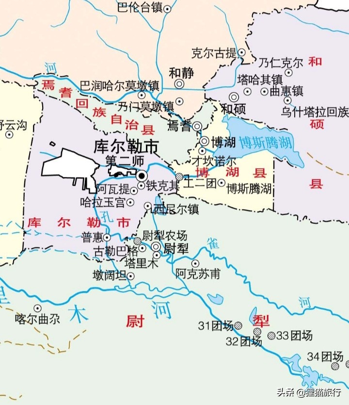 新疆焉耆县,开都河畔的迷人小城