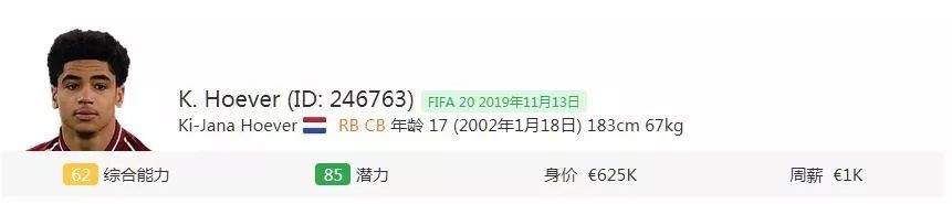 fifa世界杯补丁(「FIFA20妖人推荐」那些值得培养的18岁以下天才妖星)