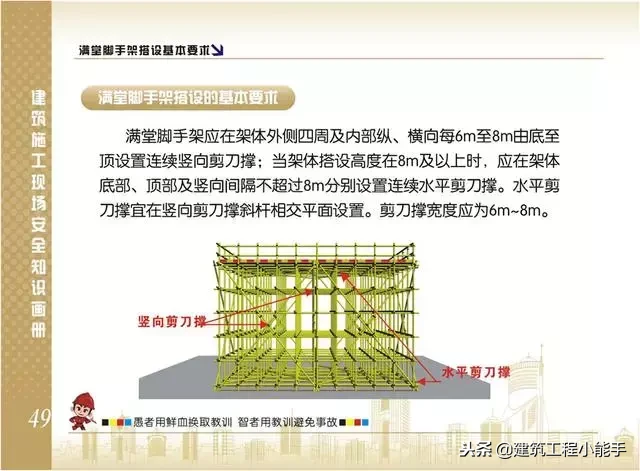 详解施工现场脚手架搭设标准做法及图册，工程人请收藏！