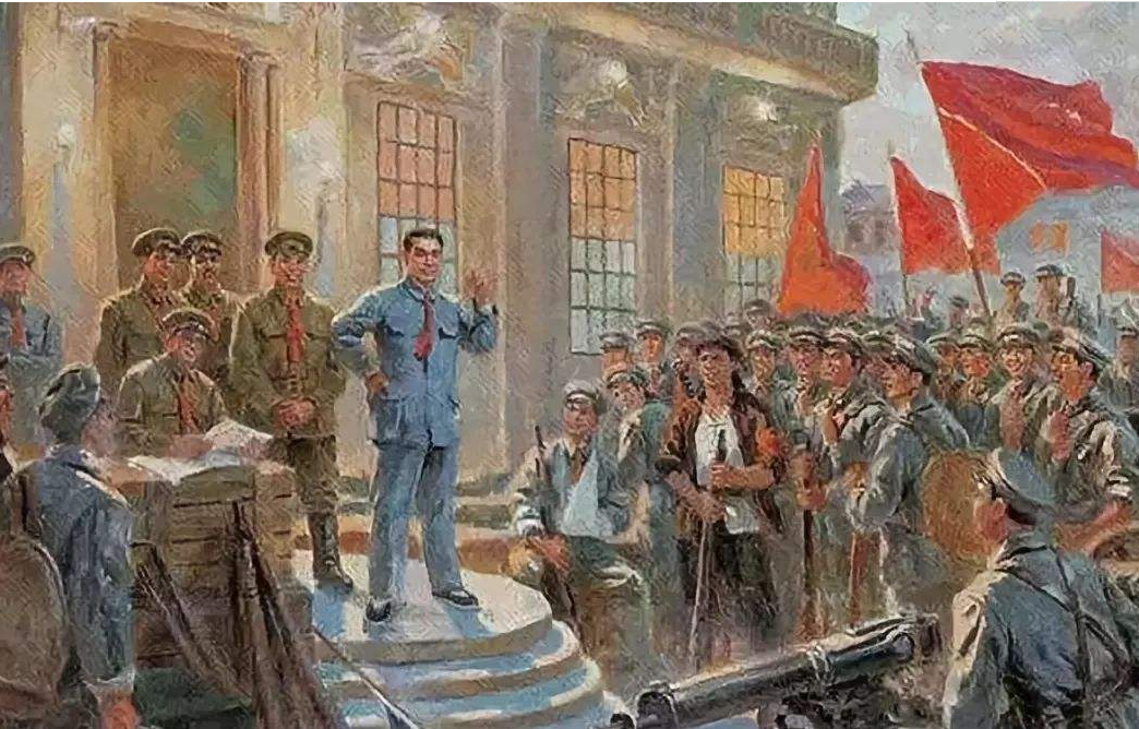 武昌起义油画高清图片