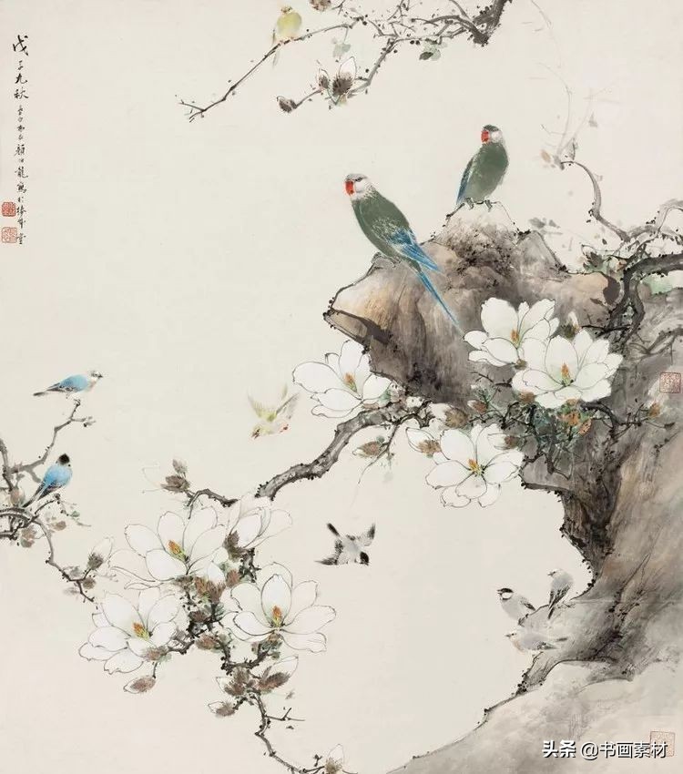 颜伯龙作品画欣赏大全颜伯龙花鸟册页