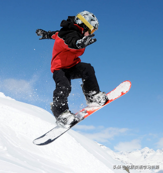 滑雪板英文怎么说(英语原版阅读：Snowboarding)