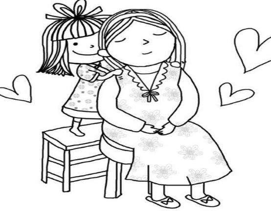 母亲简笔画:当我画这些画的时候,我哭了,你们的妈妈也是这样吗