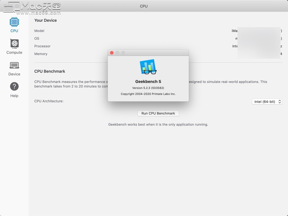 Geekbench 5 for Mac(mac跑分软件)