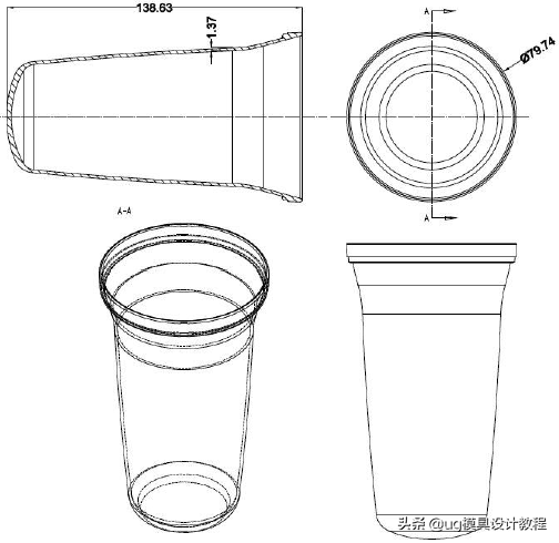 抖音超火的冷却杯，内罩注塑设计重点，炎炎夏日不准备整个么？