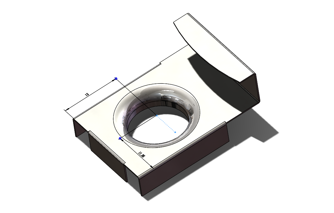 SolidWorks3D模型实例：十分钟让你轻松绘制3D五金实物