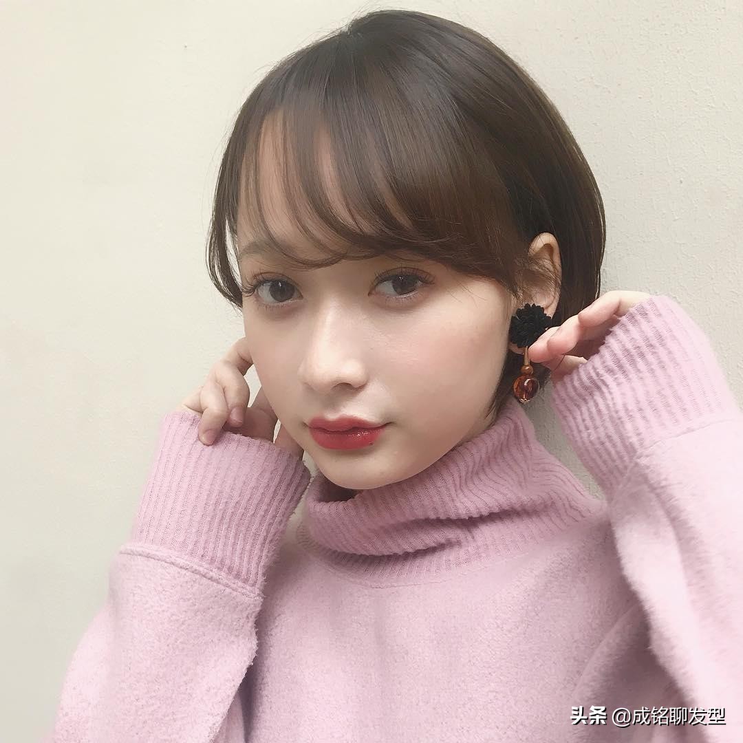 圆脸适合什么刘海 100张圆脸图片短发-佳迪双