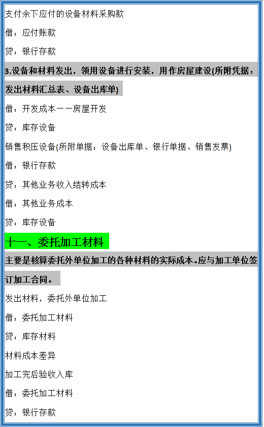 房地产老会计宋姐分享：超全房地产会计分录，学会再也不用加班