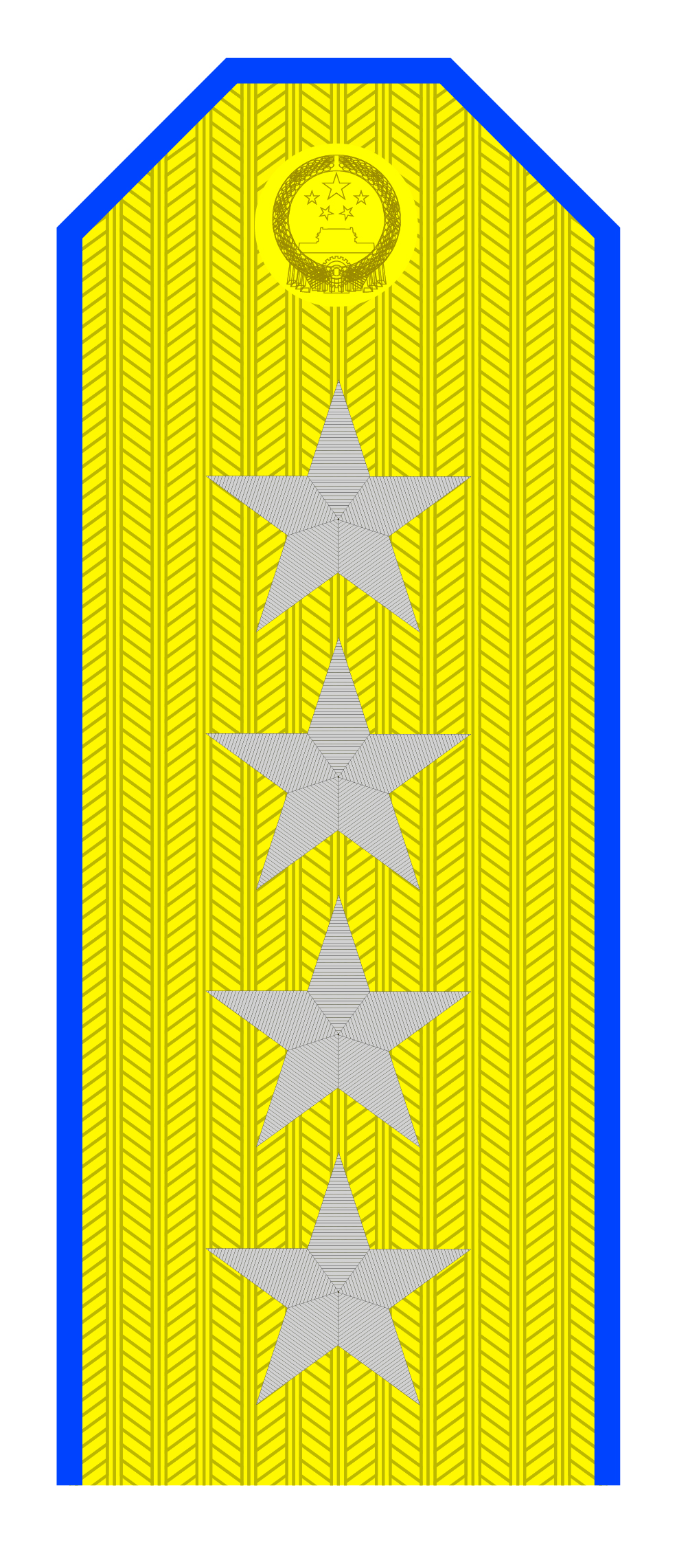 解放军肩章大小图片（解放军55式军衔军官常服肩章一览）