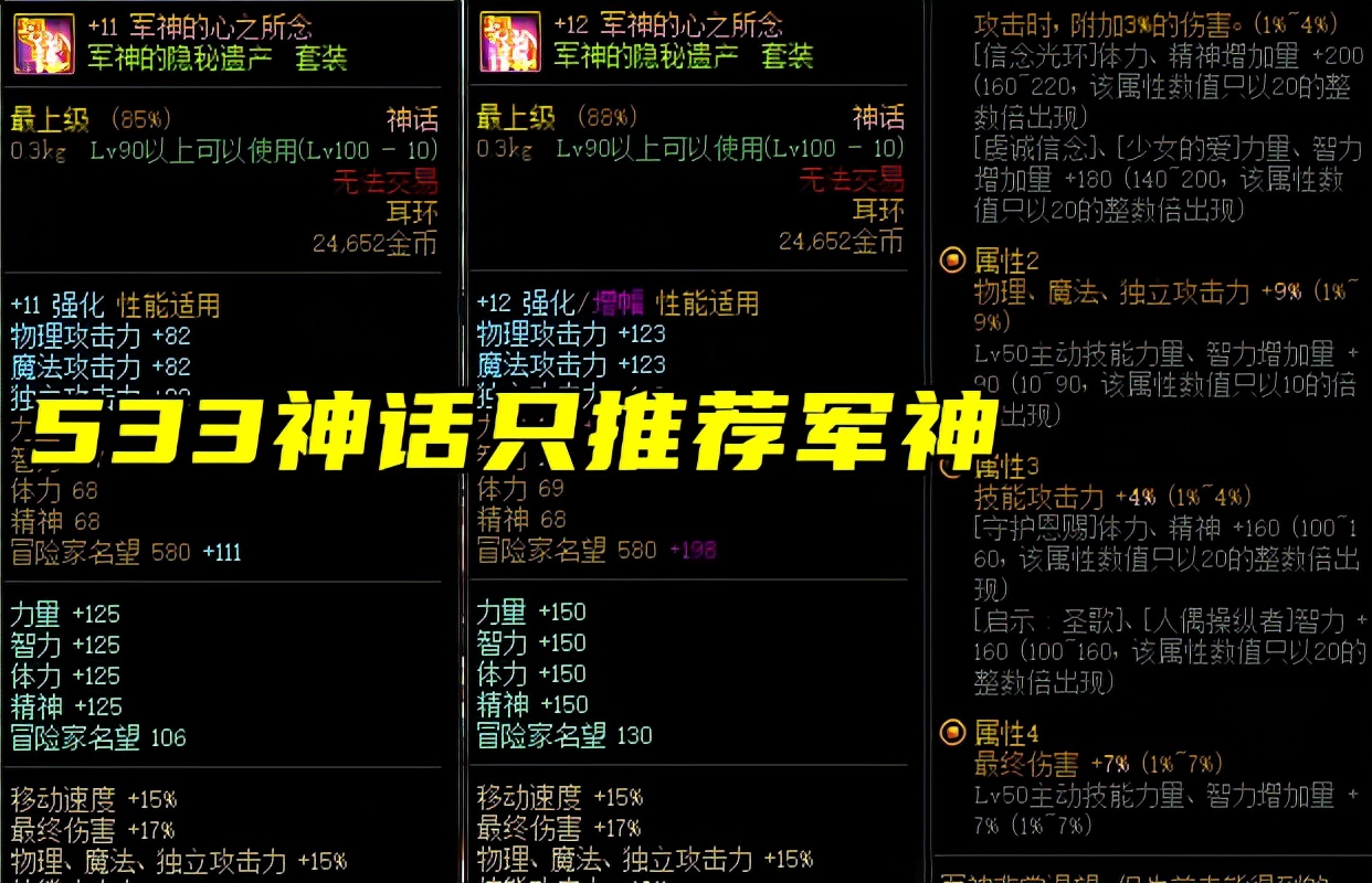 DNF：史诗之路自选套装推荐！伤害低，咱就别选歧路套啦