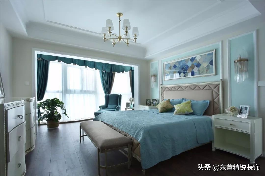 30款卧室阳台装修效果图，卧室阳台窗帘这样装真美